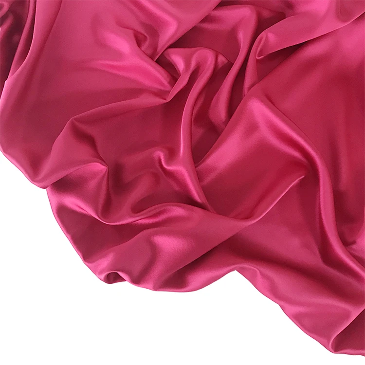 High Quality Durable Using Various 30mm Satin Fabric Wholesale dyed Pure Silk Fabric