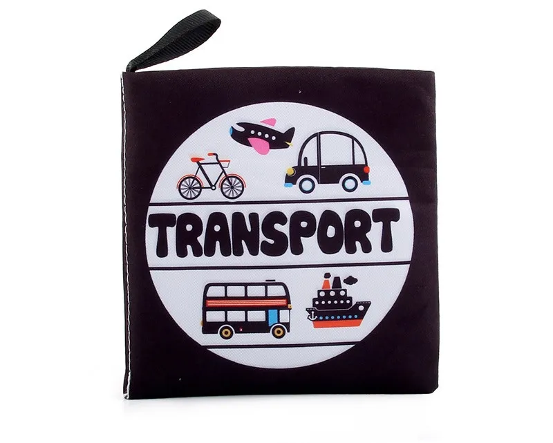Recycle Custom early education toy English palm book snap finger tear baby cloth books for kids