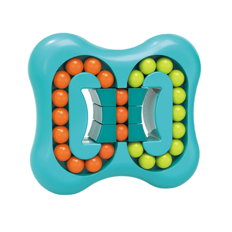 Spinning Bean Magic Cube Educational Toy  Relief Children Fidget Toys Rotating Magic Bean