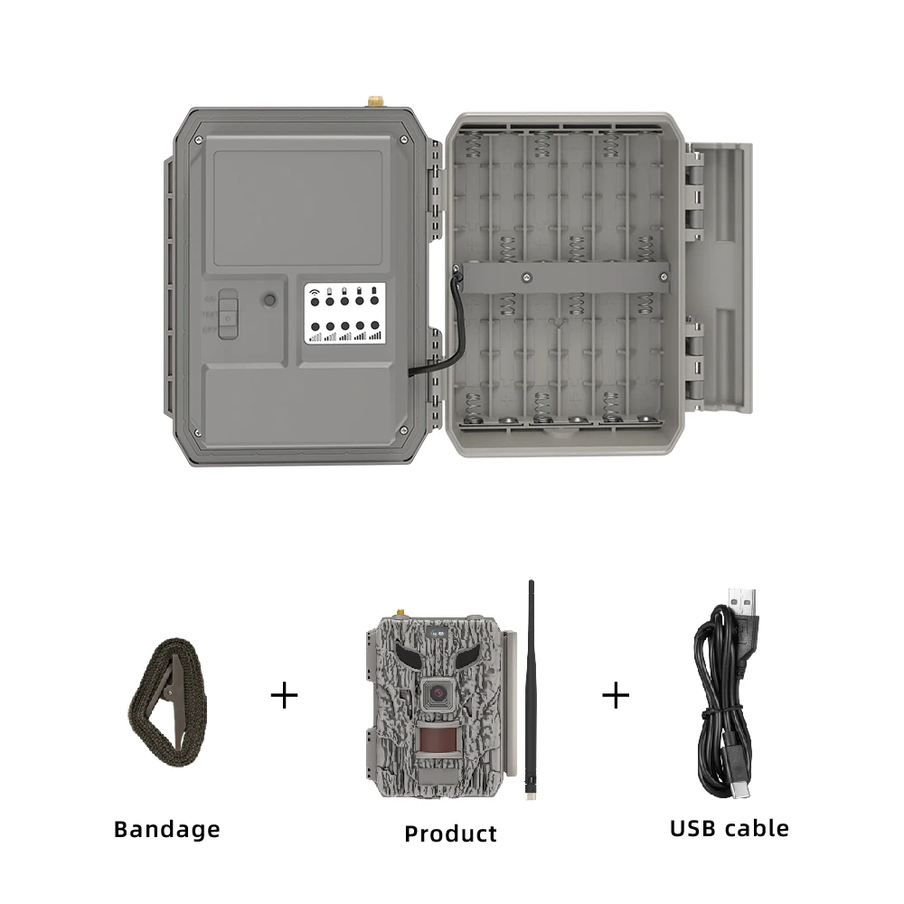 L-SHINE Camera For Hunting 24MP Night Vison Waterproof Solar Wireless Night Vision Trail Game Camera Wildlife Hunting Camera