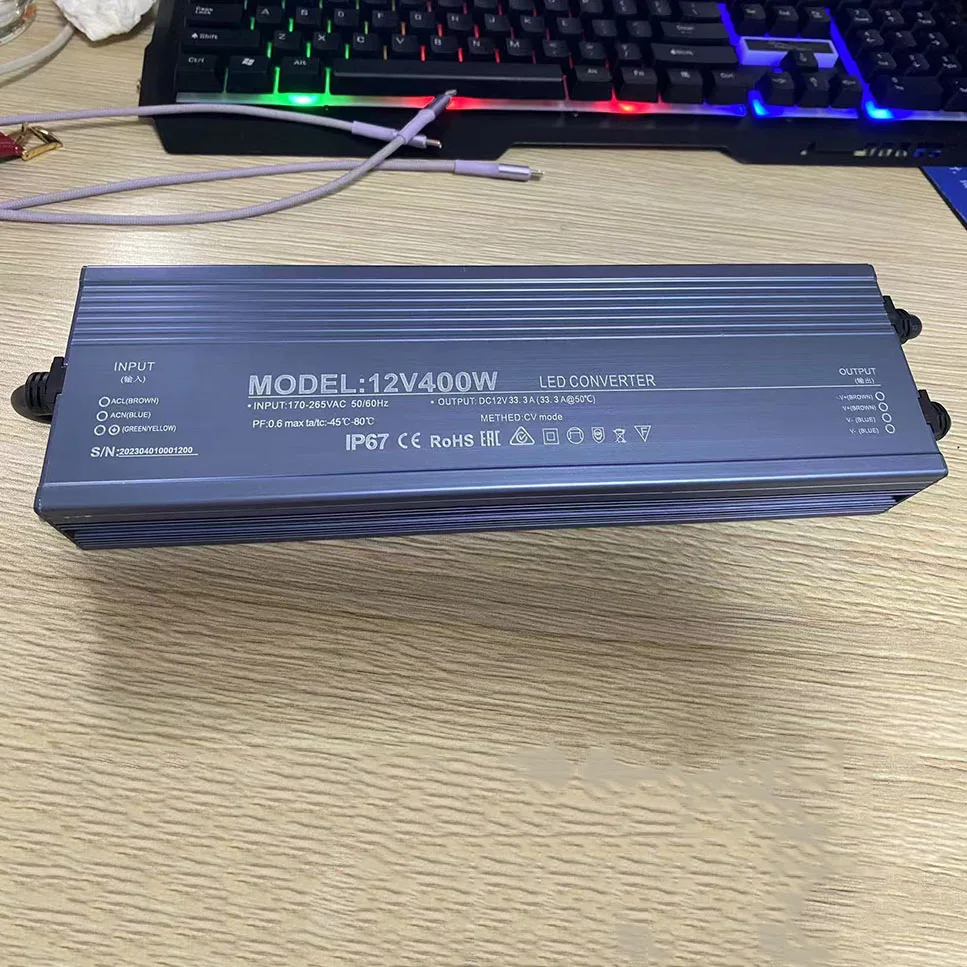 Meanwell авторизация LPV-60-12 постоянного напряжения водонепроницаемый Светодиодный источник питания 12 В 24 В 60 Вт 100 Вт 150 Вт 200 Вт 400 Вт