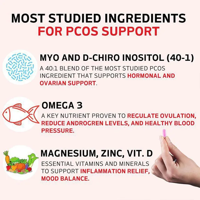 Частная Марка 120 веген мягкие капсулы счастливые гормоны PCOS поливитаминные для женщин с Мио инозитол D Chiro Магний