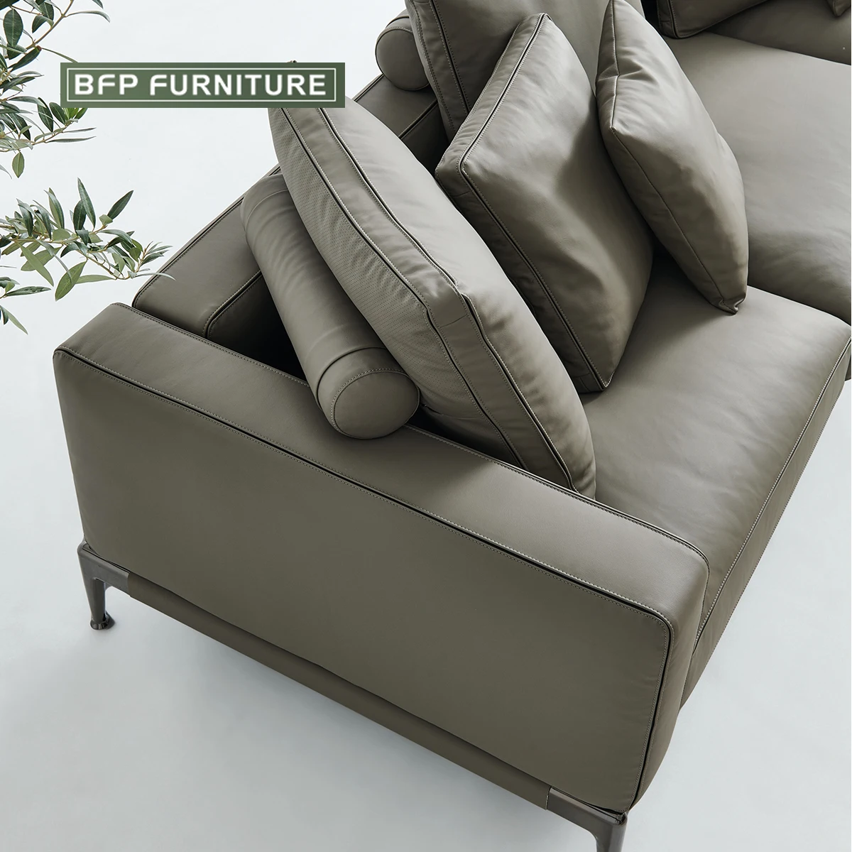 BFP Home Modern Italian style sofa Washable Technology Fabric Sofa Set Furniture modular  Living Room Sofa