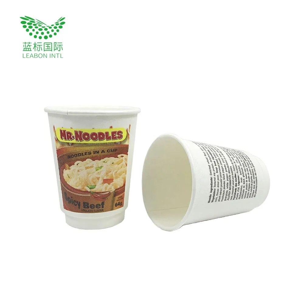 China supplier 8oz double wall disposable Design Disposable foam paper Cups for noodles