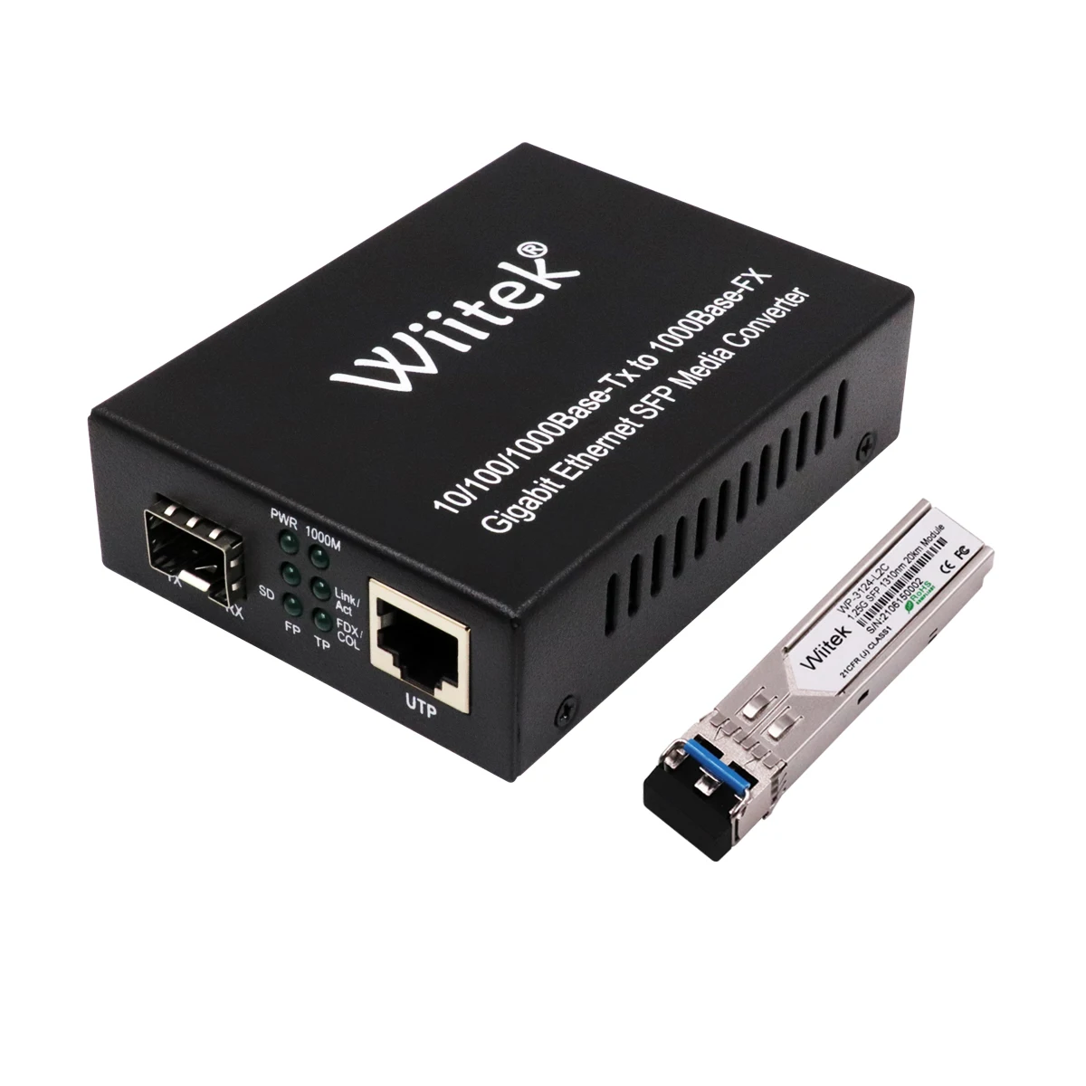 Gigabit SFP Media converter 10/100/1000Base-Tx To 1000Base-Fx Bridging Fiber Converter sfp transceiver