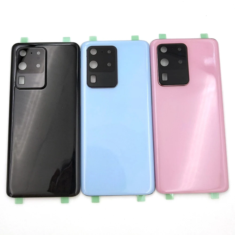 Wholesale Back cover for Samsung Galaxy S20 S20 plus S20 Ultra Battery Cover Door Rear Glass Housing Case Camera Lens Frame