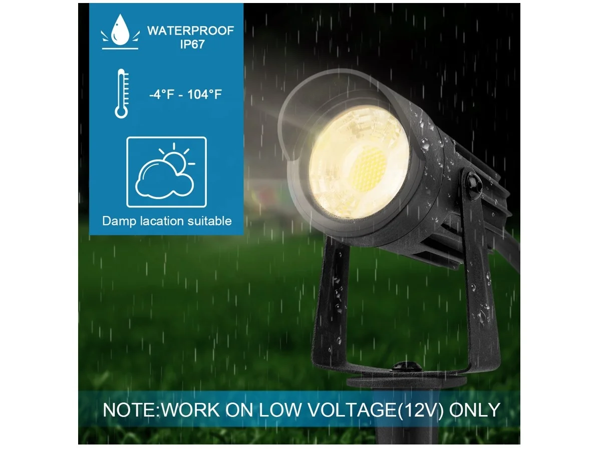 Modern Landscape Garden Spike LED Lawn Light Wholesale Suppliers Outdoor IP67 Waterproof 3W