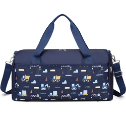 Custom Waterproof Foldable Children Travel Bags sport overnight weekend duffle bag for girls boys kid Gifts Tote Style