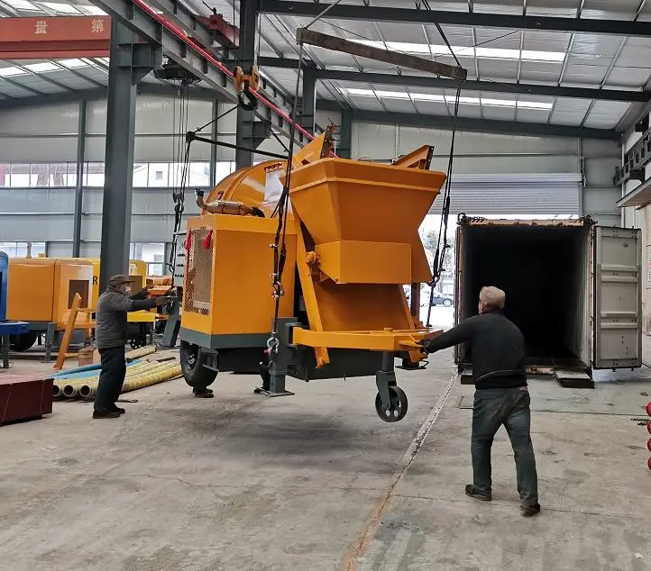 For Building Concrete Pumping Machine JBS30 Diesel Mobile Concrete Mixer With Pump