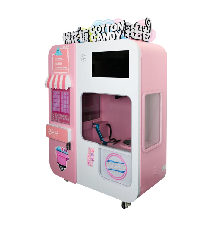 Shopping Mall Amusement Park School Use 32 Flowers Cotton Candy Machine Snack Cotton Candy Making Vending Machine