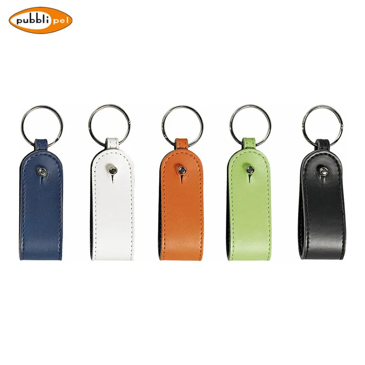 
Made In Italy Accept Custom Service Key Ring PU Leather Keychain 