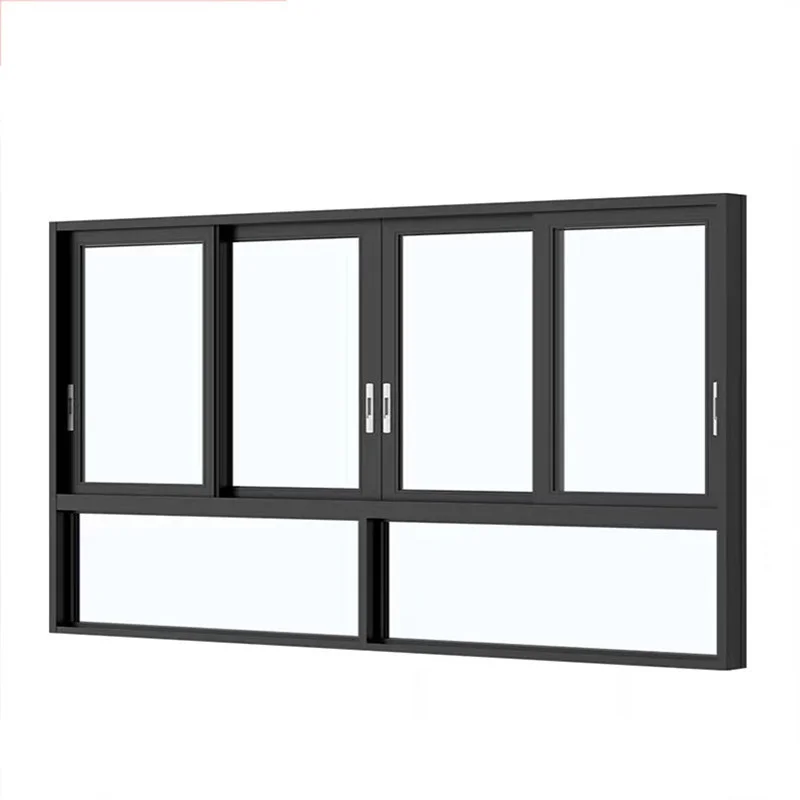 Hot Selling Sliding Window Hurricane Impact Double Glazed  Wooden Window Thermal Break Aluminium  Window