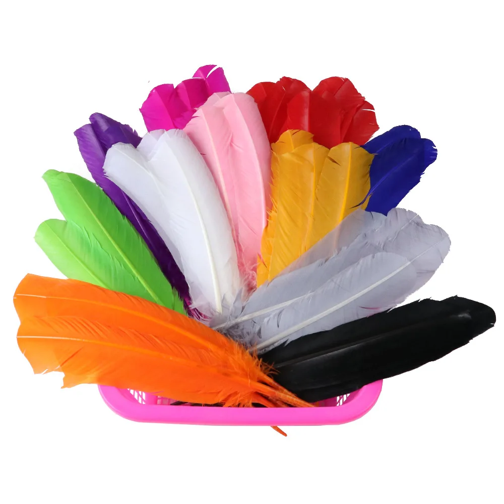 wholesale cheap white turkey wing feather colorful decor quill feathers for crafts dream catcher turkey feathers