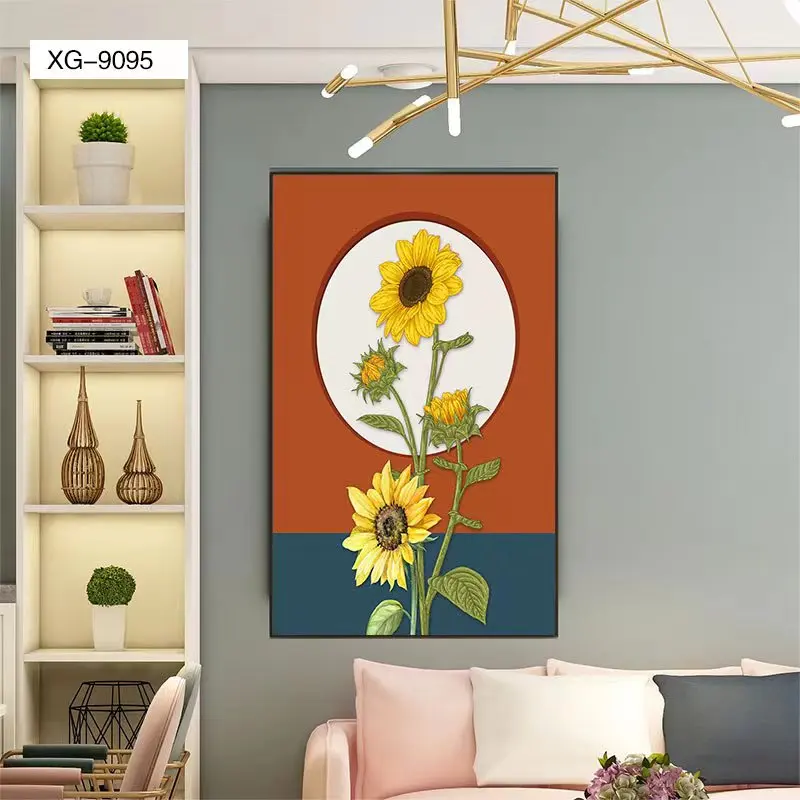 Modern landscape paintings wall pictures with frame