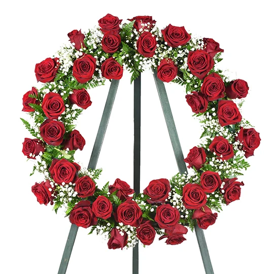 Венок из искусственных цветов, похоронное растение, гирлянда для гравировки