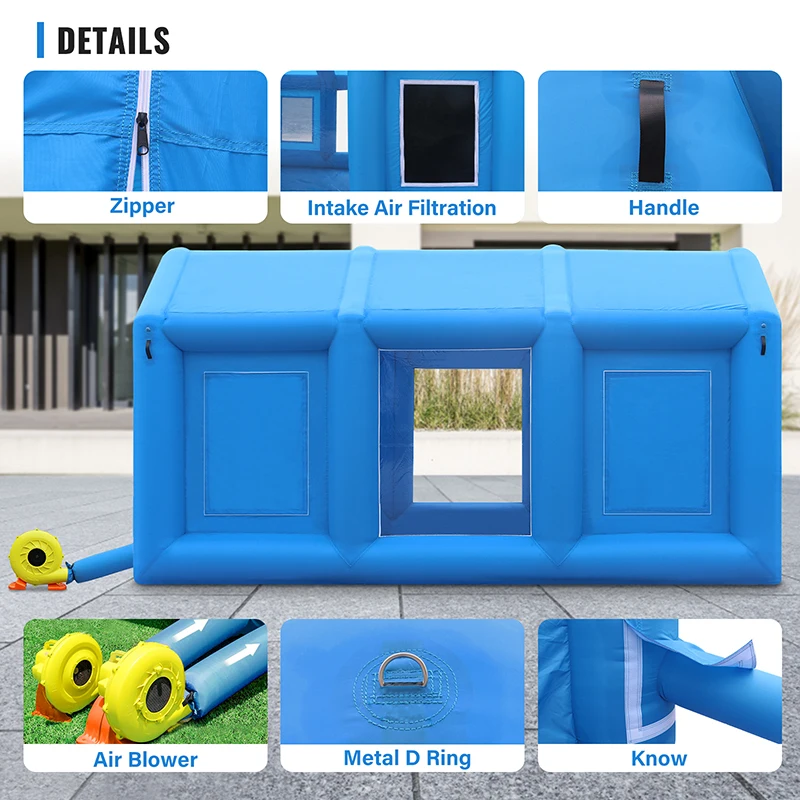 Huaning Manufacturer Auto Universal Inflatable Outdoor Spray Portable Paint Booth