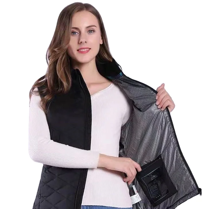 
Hot Sale Winter Heat Vest Women Infrared Warming Golf Down Heated Vest 