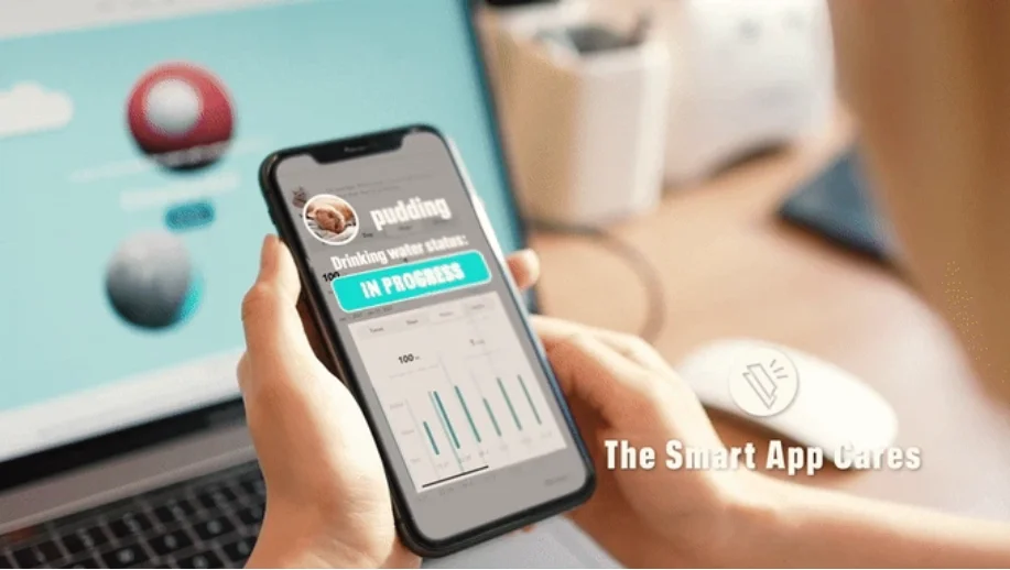 Cheerble Drinkie pets favorite self-cleaning water dispenser dish 100%  remotely and hassle-free Smart app water bowl