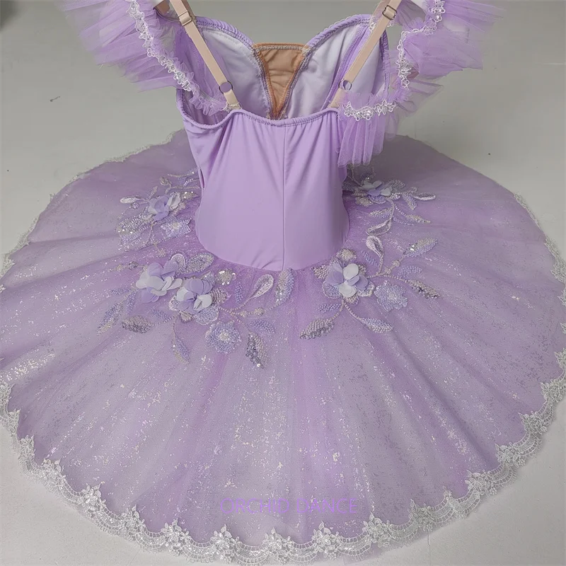 Hot selling fashion 5 Layers Purple Performance Adult Girls stage performance Professional costumes Ballet Tutus