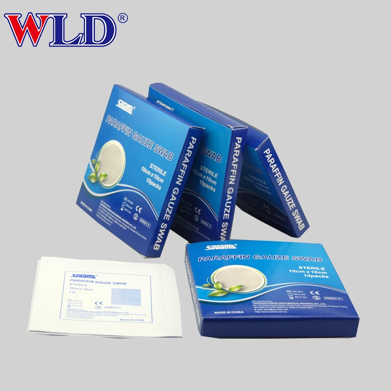 vaseline gauze dressing 10x10cm medical sterile paraffin gauze dressing