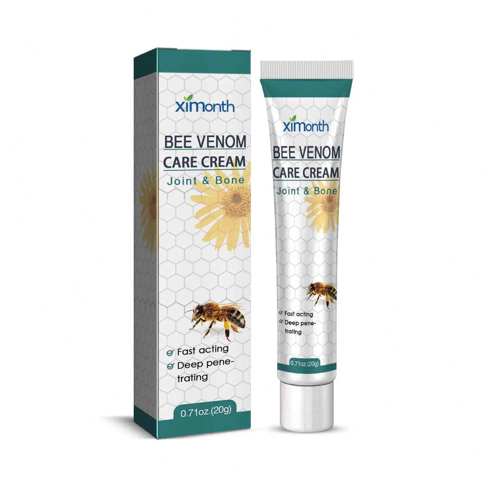 Ximonth Wholesale Private Label Soothing Joint Care Cream  Bee Venom Care Cream Relieving Joint & Bones Pain