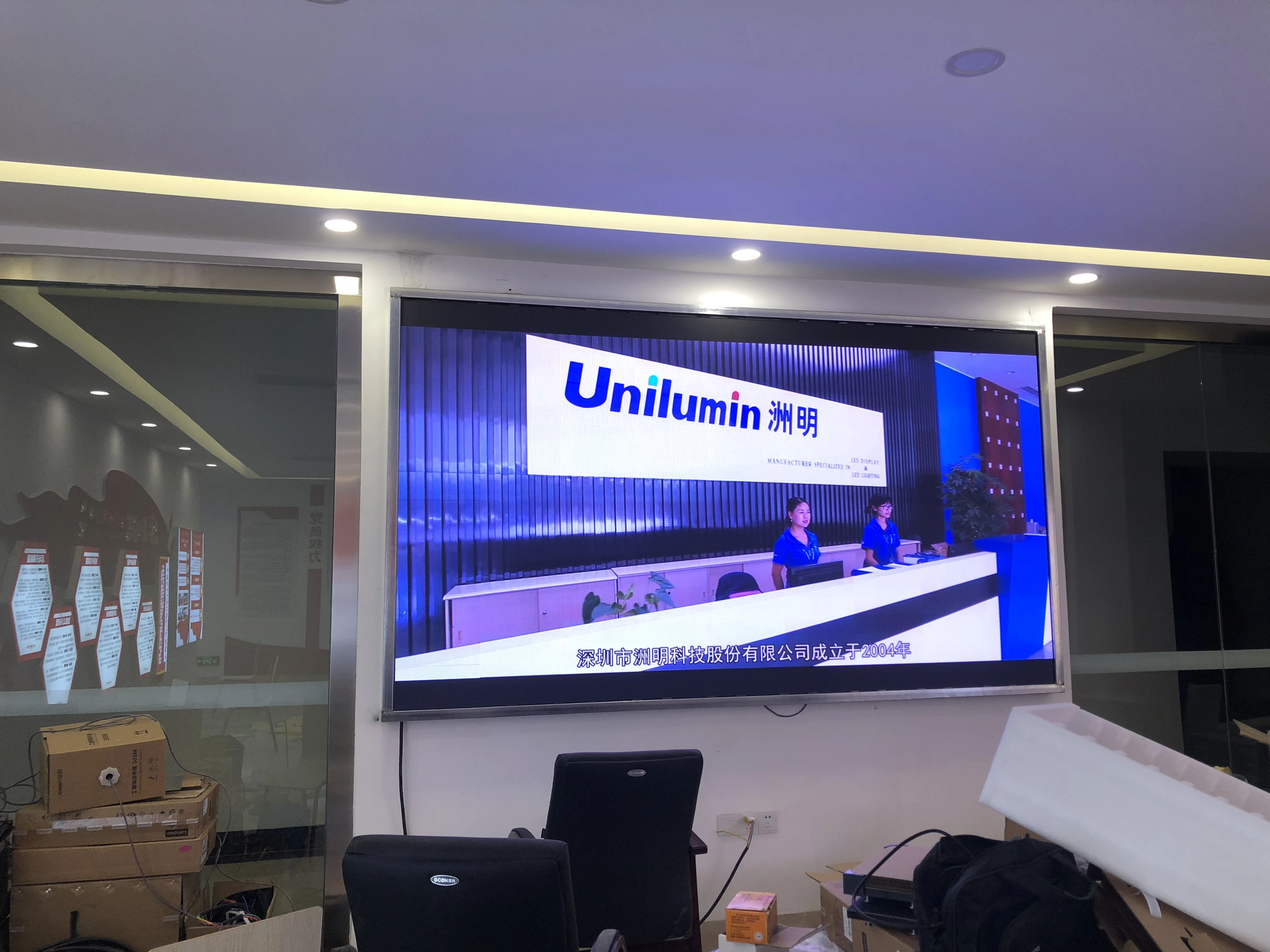  Полноцветная комнатная ТВ-панель Unilumin P2.5 светодиодная видеостена полноцветный светодиодный дисплей внутренний настенный
