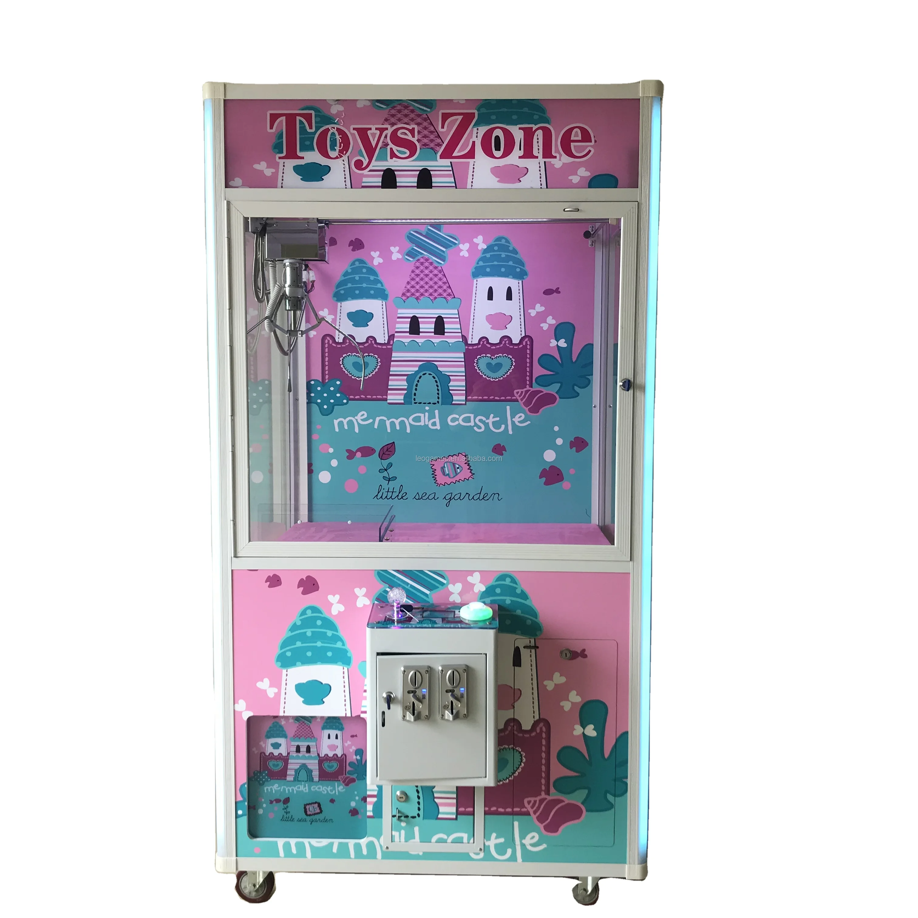 New Arrival Custom Colorful Korean Doll Machine Coin Operated Doll Claw Crane Machine For Sale