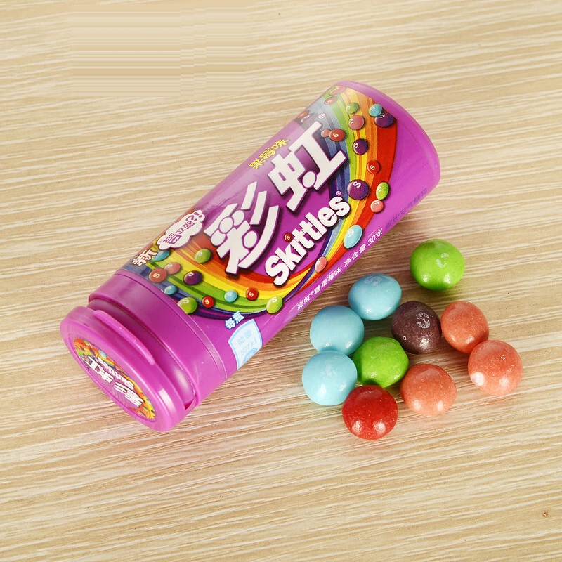 Mixed Fruit Flavor Skittls Candy Multi color Candy 30g skittle candy