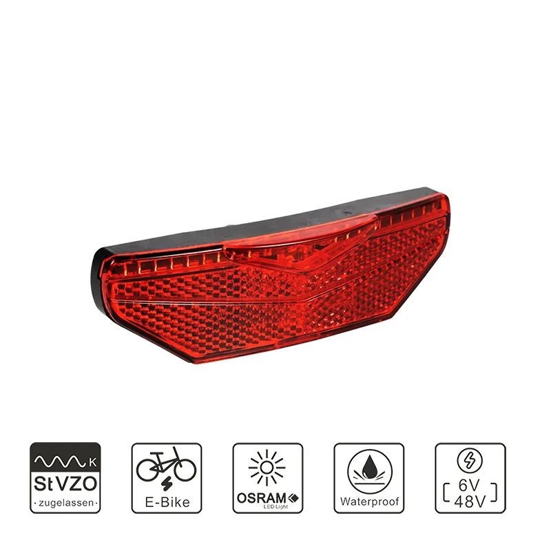 Bicycle reflector bike Carrier wheel reflectors bike rear light brake light