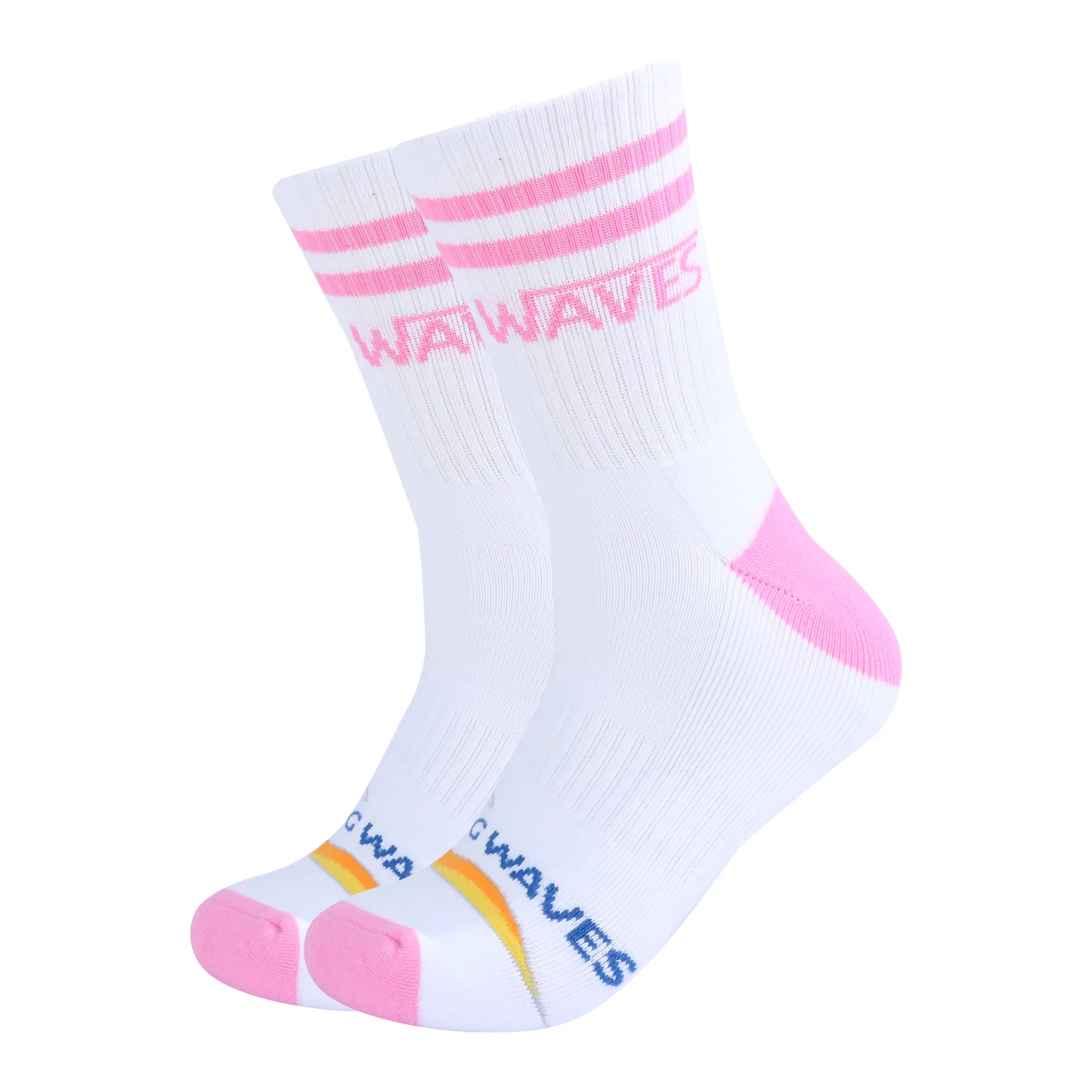 Hot wholesale custom logo white sports custom design socks summer running indoor and outdoor mens socks