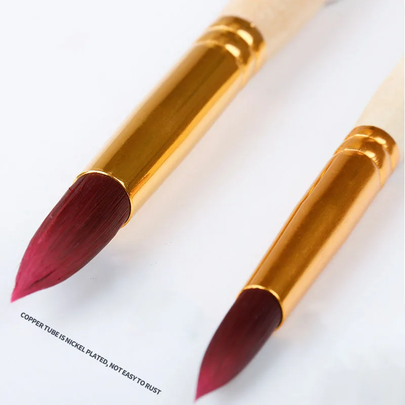 Wholesale Log Color Beginner Adult Artist Nylon Painting Brush Watercolor Paint Brush Manufacturers