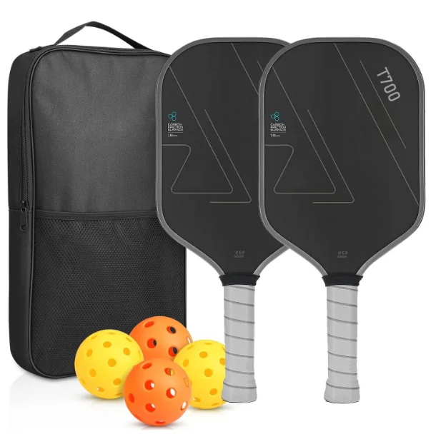 USAPA Approved Pickleball Paddles Set Carbon Fiber Includes Rackets and Pickleball for Entertainment