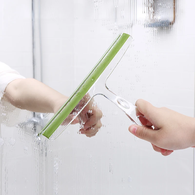 Shower Room Glass Window Rubber Blade Water Squeegee