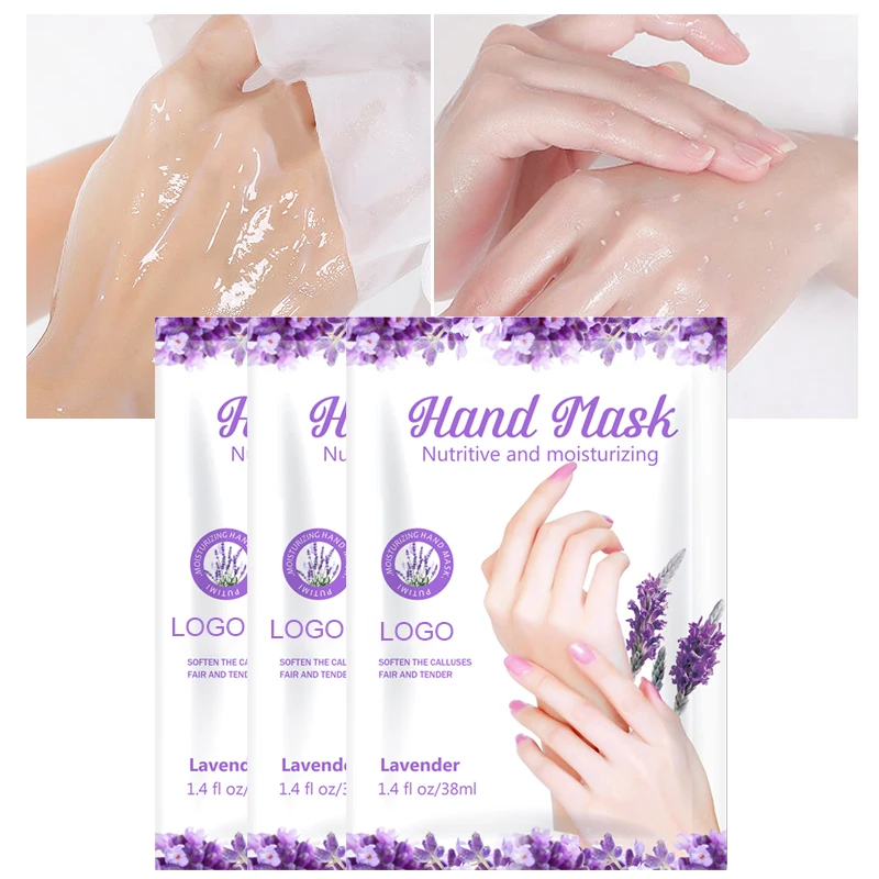 OEM Hand Spa Mask Lavender Gloves Guante Exfoliante Moisture Cream Hand Skin Beauty Care Moisturizing Exfoliating Gel Hand Mask