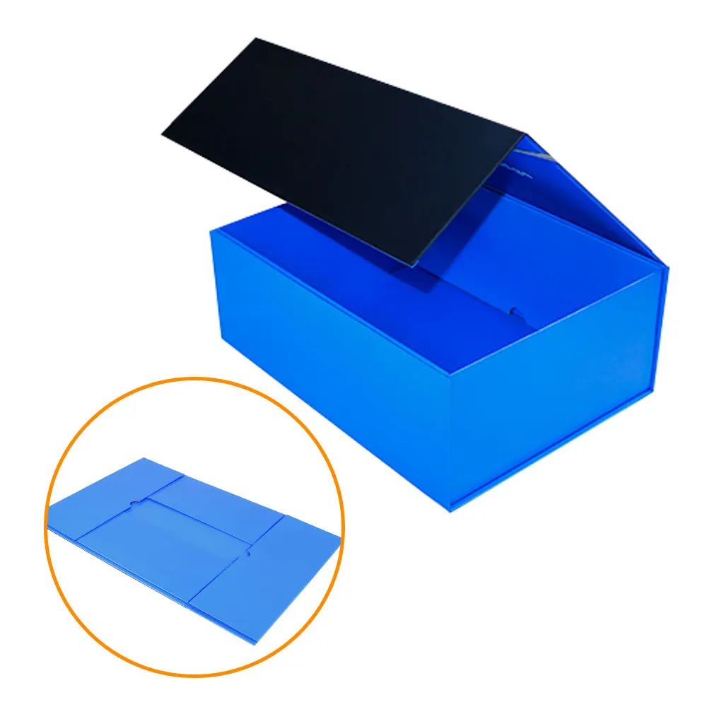 Custom Size Recyclable Cardboard Paper Hard Rigid Magnet Box Packaging Luxury Folding Magnetic Gift Box With Magnetic Lid