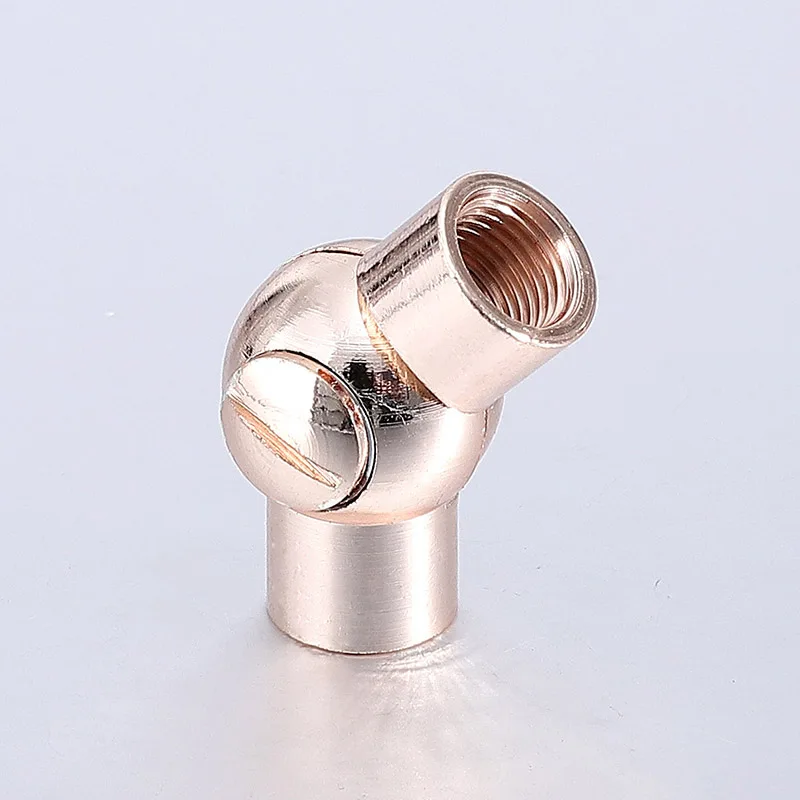 Factory Price Brass Adjustable Lamp Swivel Rotary Swivel Joint Lamp Swivel Ball Joint Metal Swivel Joint Use For Lamp