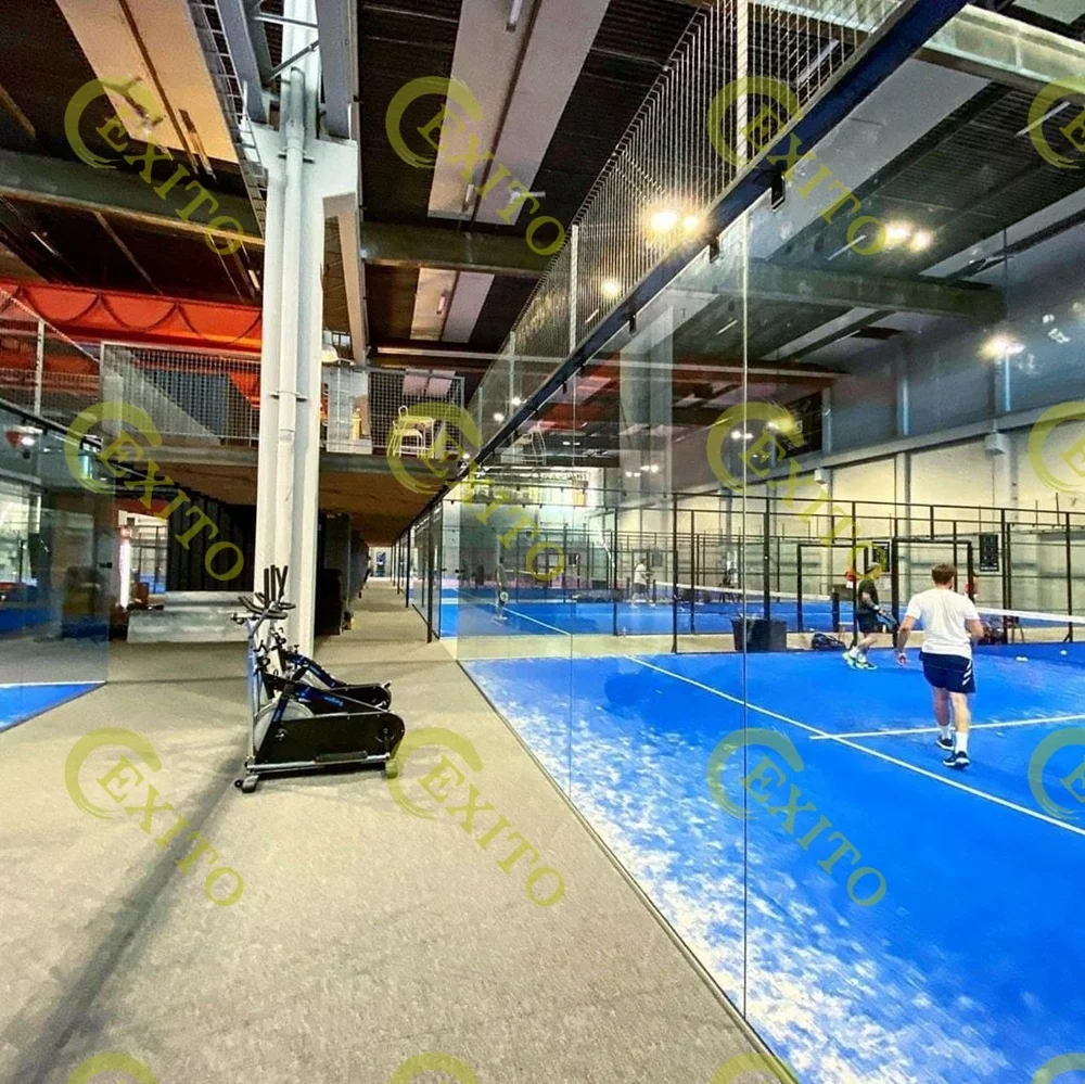 EXITO 100*100*3 mm Hot Dip Galvanized  China Manufacturing Factory Wholesale Panoramic Paddle Tennis Court Without Corner