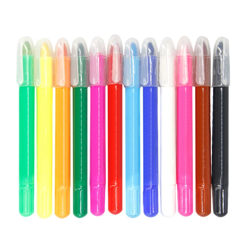 Wholesale Kids Silky Washable Crayon Wax Pencil Set
