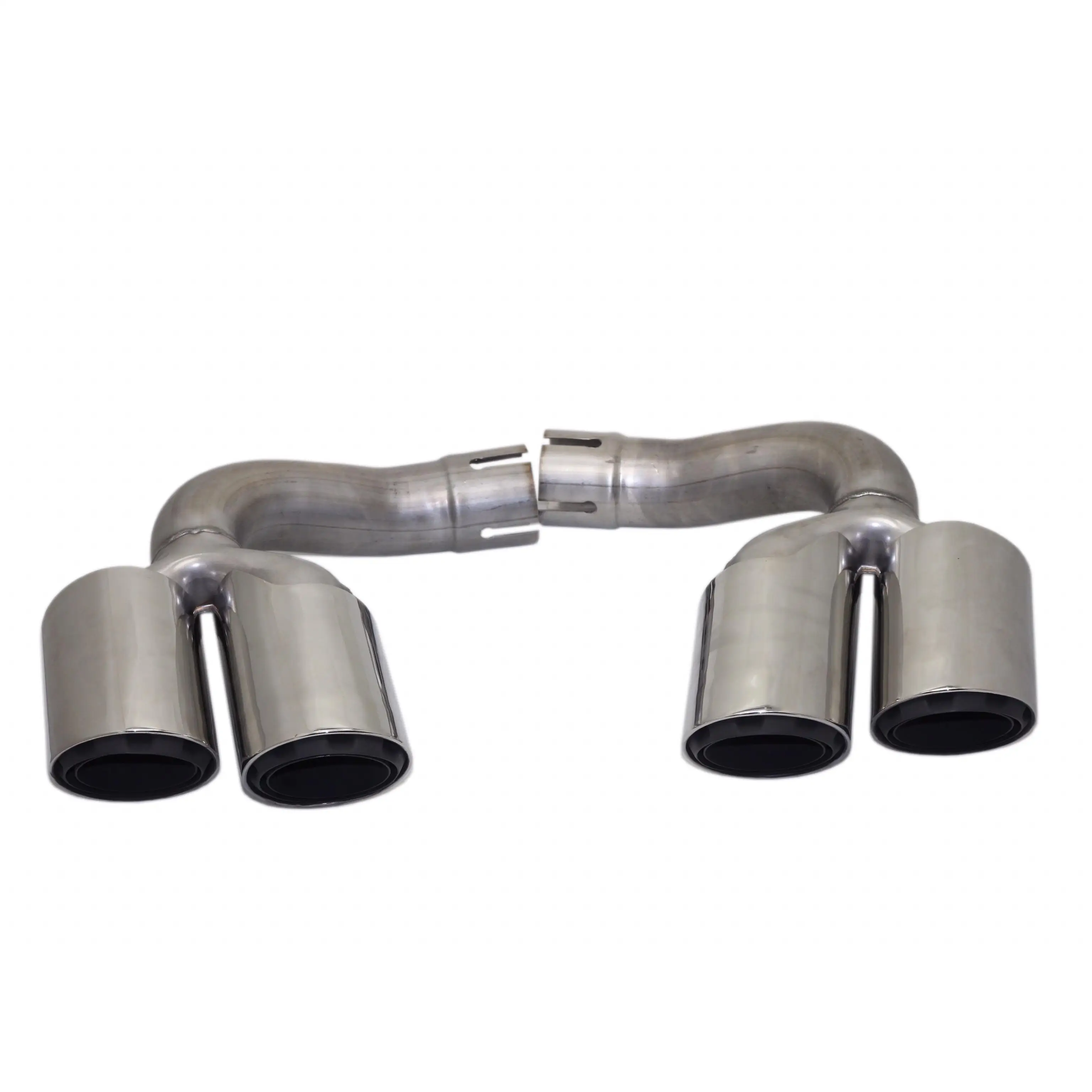 
Amazon Mirror Polish Stainless Steel 3 layers Muffler Tip for 2018 Porsche Cayenne 