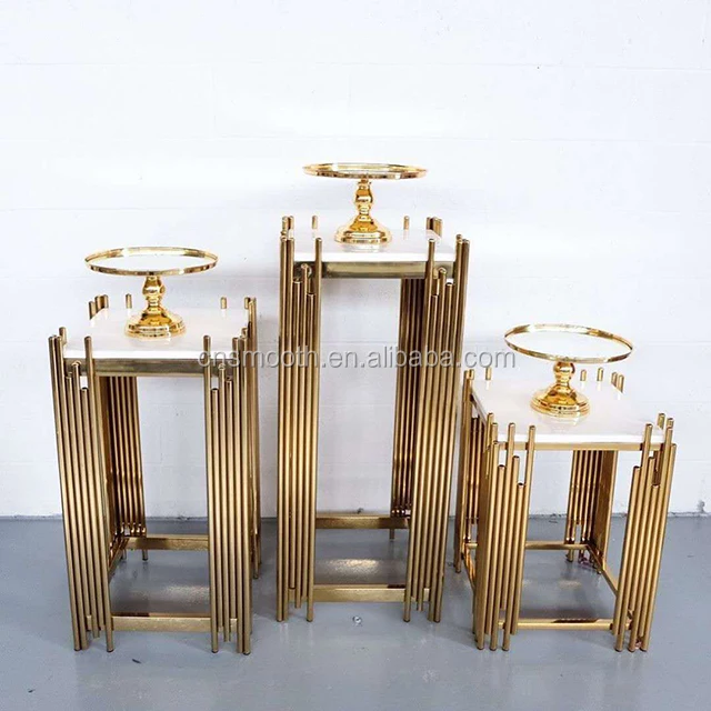 Decorations Wedding Tall Square Metal Flower Display Stand Centerpiece Dessert Table Wedding Cake Stands
