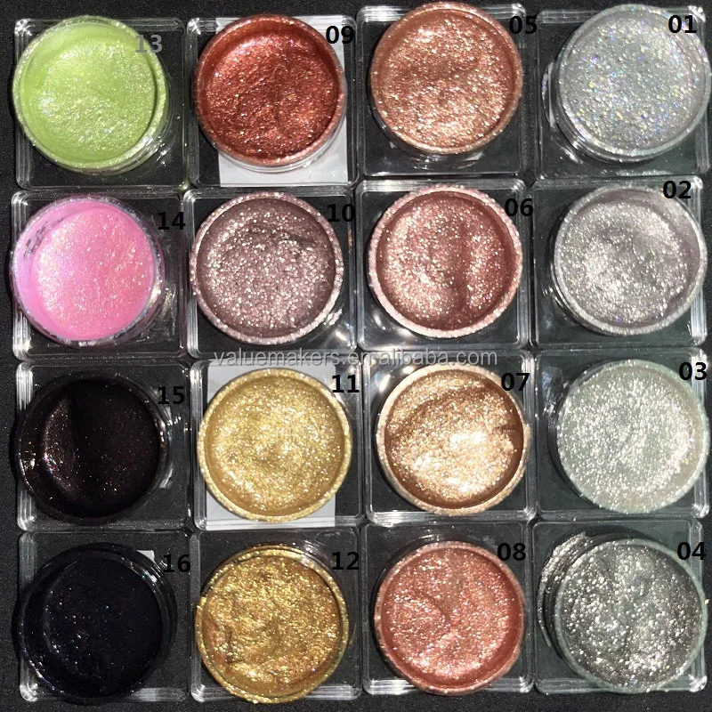 High Quality Private Label Jelly Liquid Metallic Eyeshadow Fast Dry Liquid Eeyliner Gel Pigmented Duochrome Eyeshadow Cream