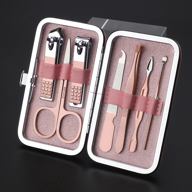 Wholesale Manufacturer Durable Multifunction Stainless Steel Manicure Kits Custom Logo Manicure And Pedicure Set