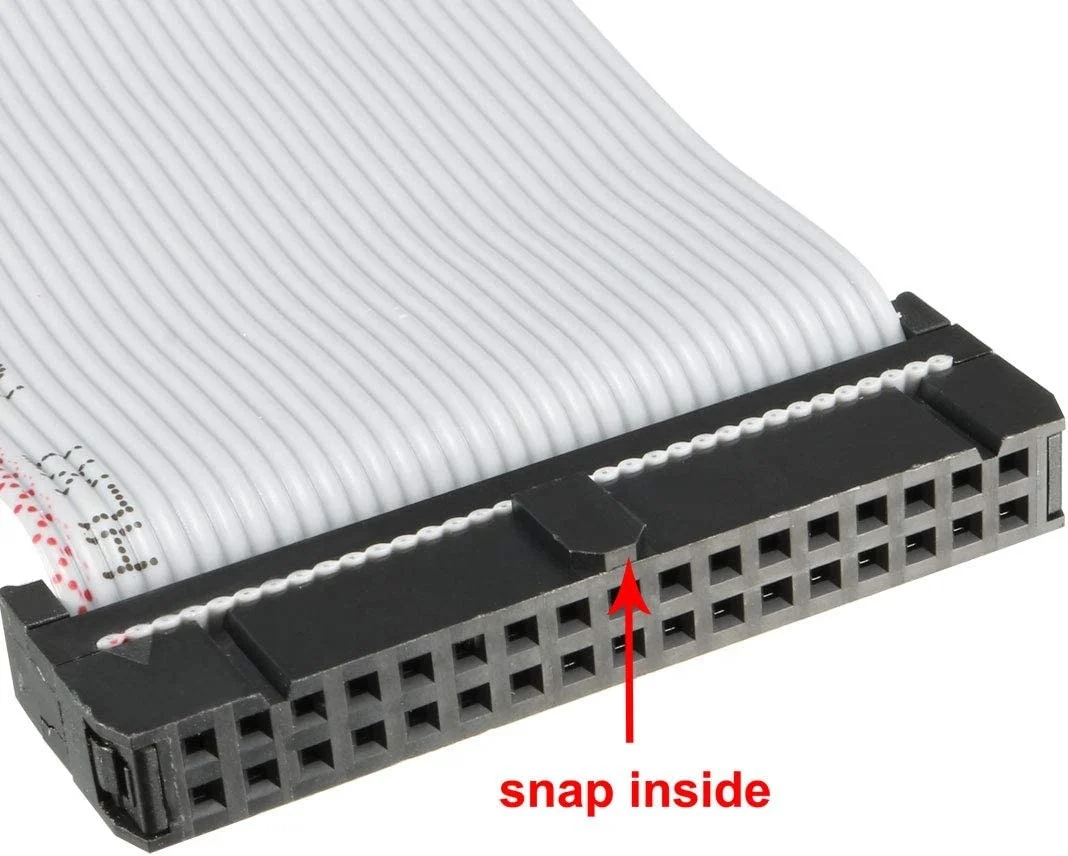 Floppy Drive Cable 34P FDD FC-34P to IDC-34P 2-in-1 Floppy Disk Cable 34Pin Ribbon Data Cable