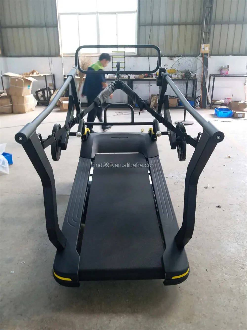 Commercial Gym Running Machine Self-Propelled Treadmill with Mechanical Driving Type from Fitness Manufacturer