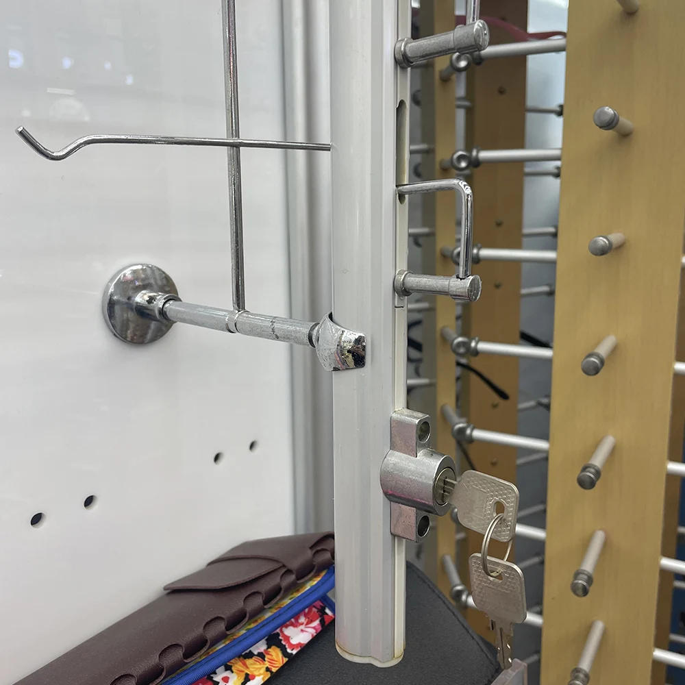 YTZ	B016 factory designer store 16pcs glasses display stand with lock eyewear showcase sunglasses display stand holder