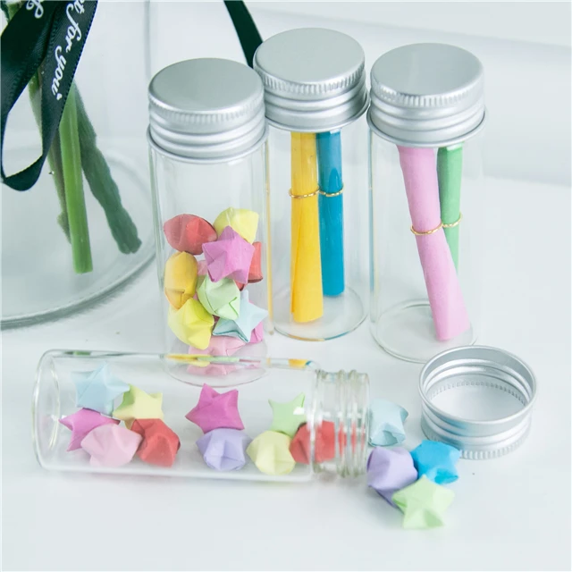 40ml Lovely Bottle with Metal Screw Silver Cap by Wholesale Customizable Messenger Bottles Selectable Size and Free Shipping