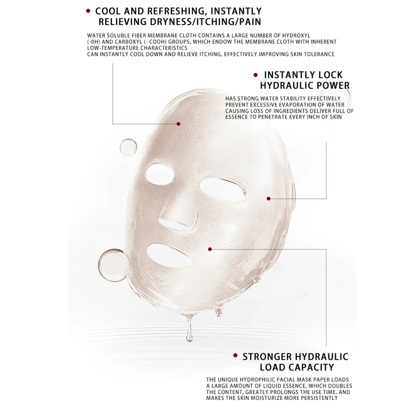 OEM Private label 5pic/box Fresh injection mask two split yeast Pro-Xylane anti-wrinkle firming moisturizing for face care