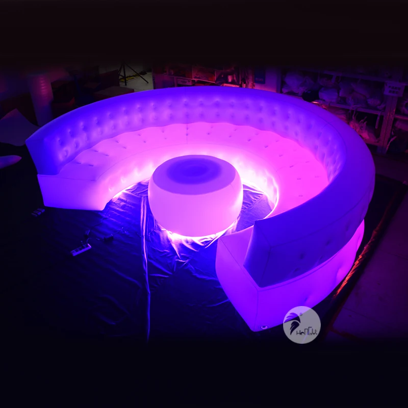 Inflatable Nightclub LED Bar Sofa Furniture With Remote Control