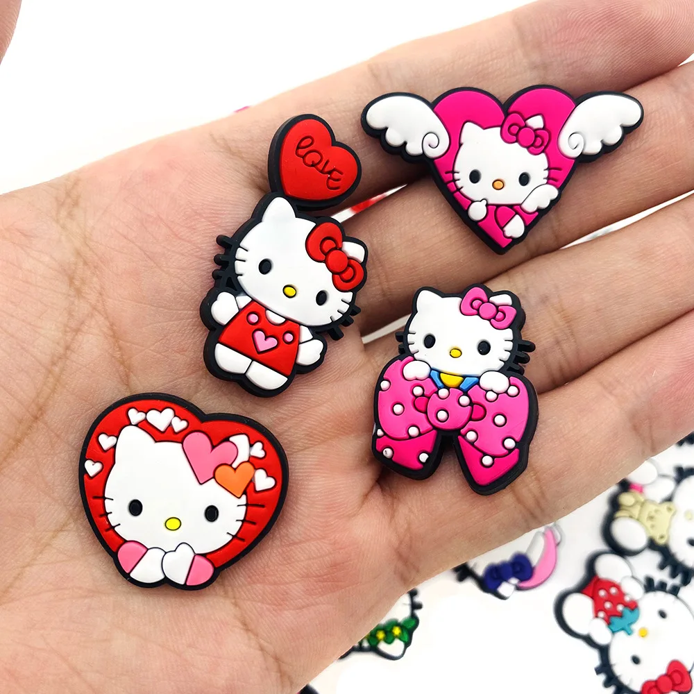 2024 cartoon Sanrioed Hello kittyed HK designs pvc shoe charms custom charms for Shoe decoration