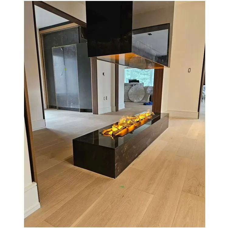 Modern 36-Inch Electric Fireplace High Quality Water Vapor Design No Heat Steam Chimney Insert Living Room Indoor Use